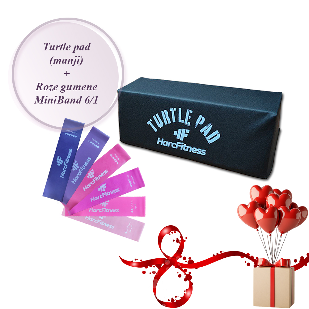 AKCIJA: Turtle pad (manji) + Roze gumene MiniBand 6/1